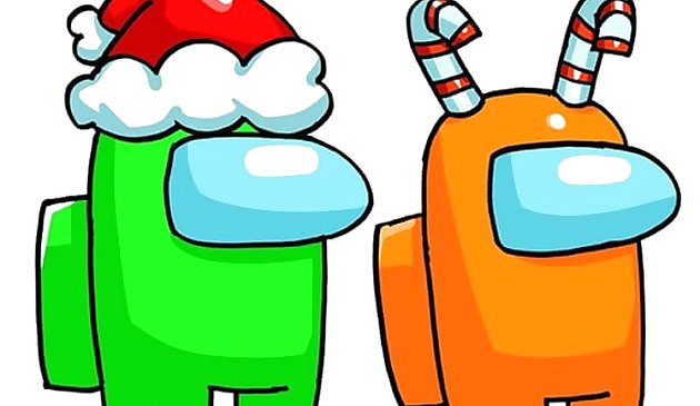 Among Us Christmas Coloring