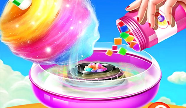 Süßer Zuckerwatte-Shop: Candy Cooking Maker Spiel