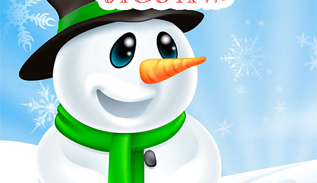 Рождественский снеговик Пазл