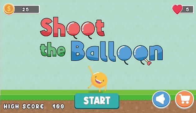 Schießen Sie den Ballon