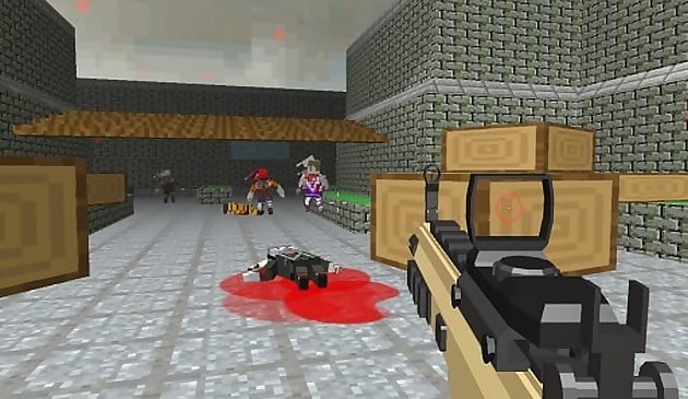 Pixel Apocalypse Shooting Combate de bloques zombie
