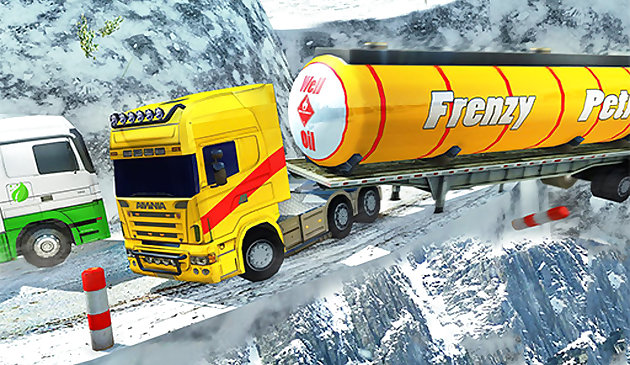 Extreme Winter Oil Tanker Truck Drive