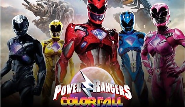 Power Rangers Color Fall - Pin Pull - Juegos de Puzzle