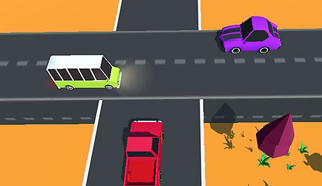 고속도로 교차 : 교통 경주