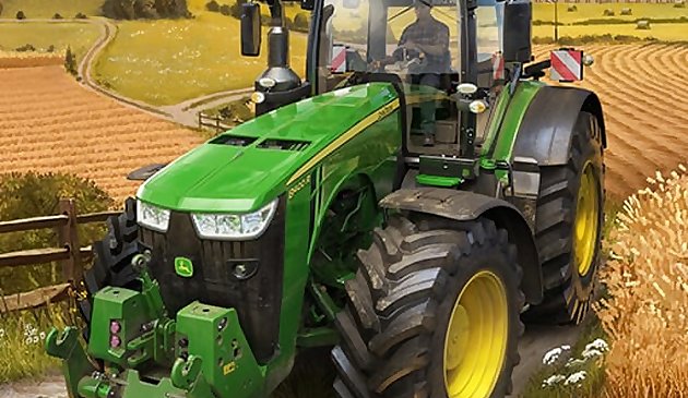 Simulador de agricultura de tractor real