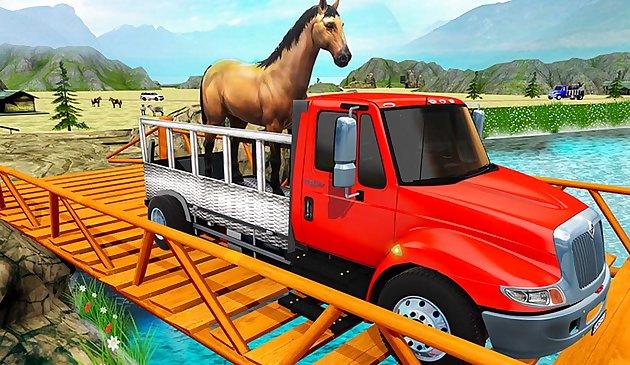 Juego de camiones de transporte de animales de granja