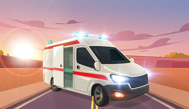 Krankenwagen-Verkehrsfahrt
