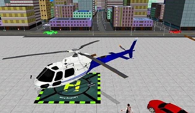 Helikopter-Parksimulator-Spiel 3D