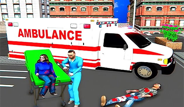 Jeux de simulation de sauvetage ambulancier de la ville
