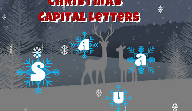 Lettres majuscules de Noël