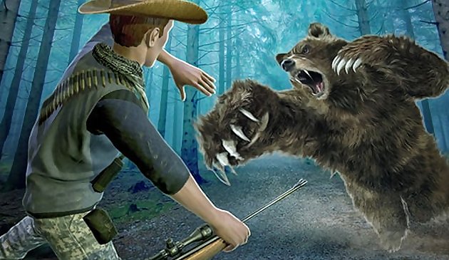 Wild Bear Hunting sniper shooting