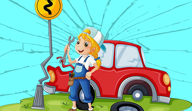 Головоломка «Разбитые автомобили»