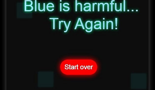 Vermeiden Sie das Blau
