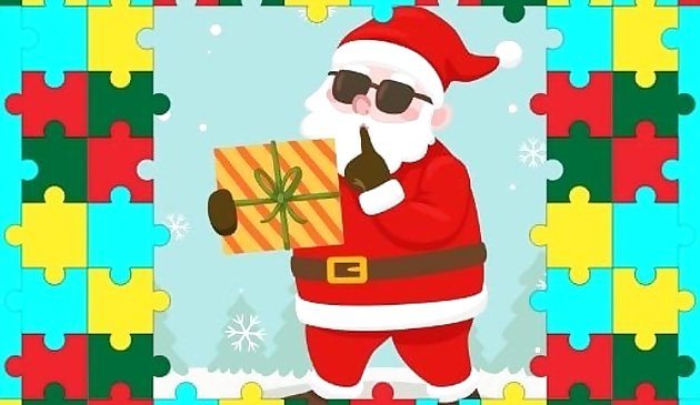 Santa Puzzle For Kids