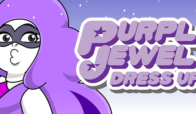 紫の宝石ドレスアップゲーム