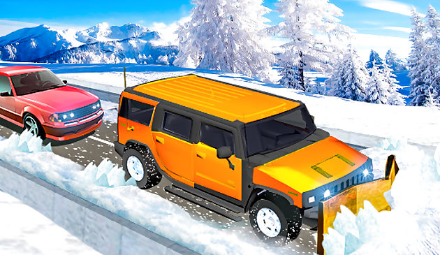 Chasse-neige Jeep Simulator 3D