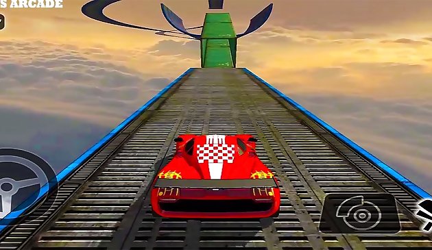 불가능한 트랙 스턴트 자동차 경주 게임 3D