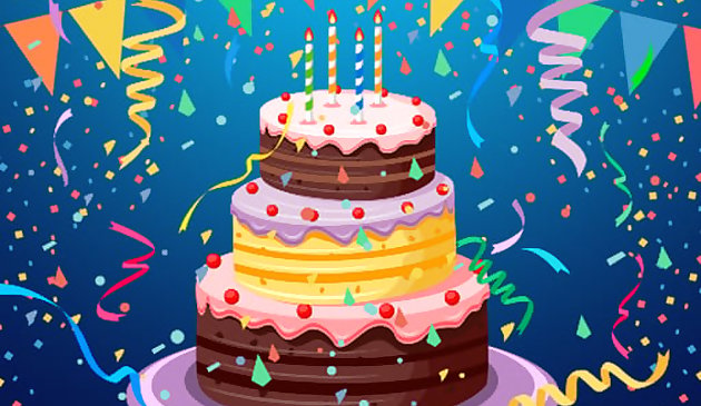 Головоломка с тортом ко дню рождения