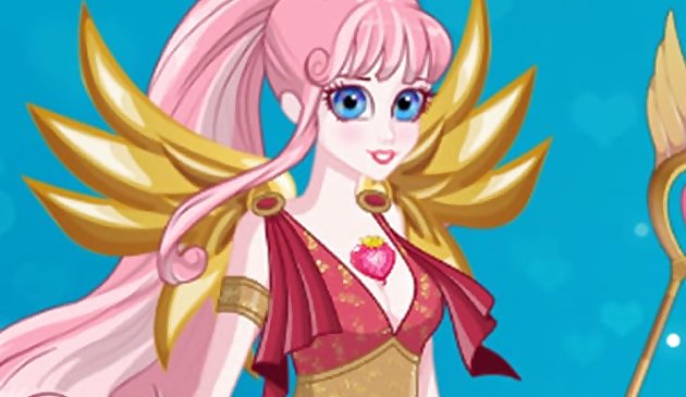 Cute Cupid is preparing for Valentine