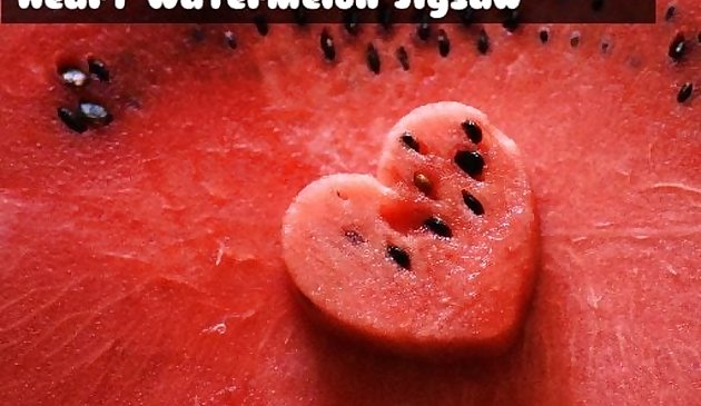 Herz Wassermelone Puzzle