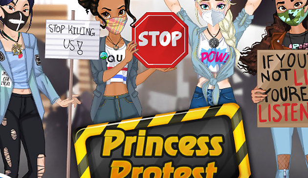 Prinzessin protestiert