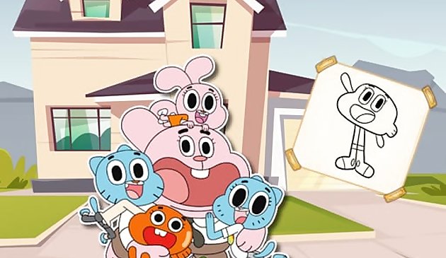 World Of Gumball Coloring Game