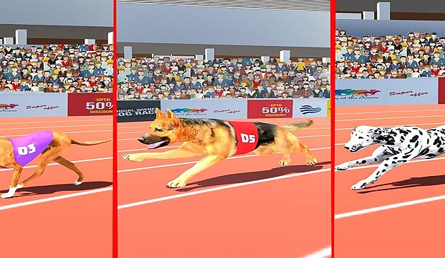 Dog Race Sim 2020: Jeux de course de chiens
