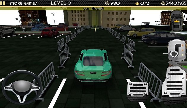 Simulador de estacionamiento nocturno