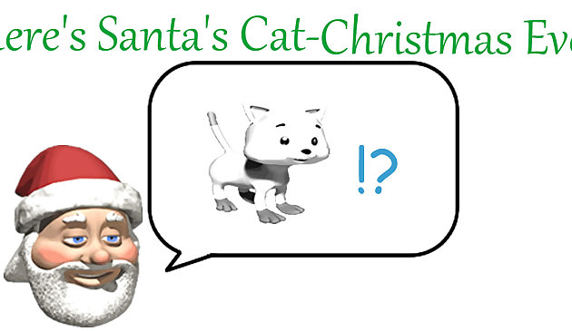 ¿Dónde está la víspera de Navidad del gato de Papá Noel?