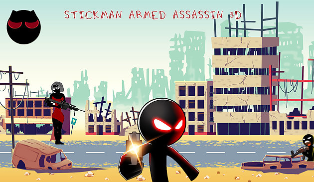 Stickman Bewaffneter Attentäter 3D