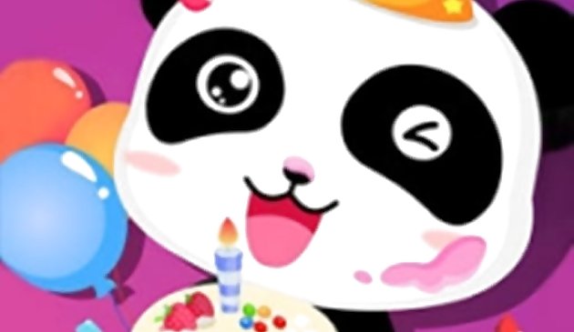 Joyeux anniversaire avec bébé panda