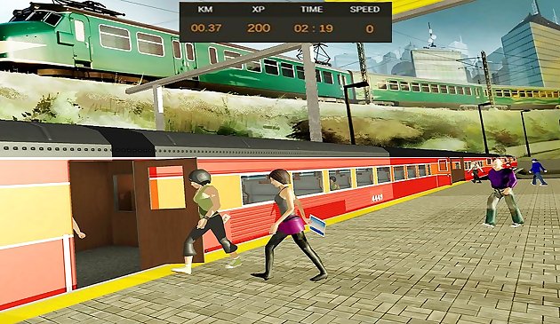 Simulateur de conduite de train moderne: Jeux de train de ville