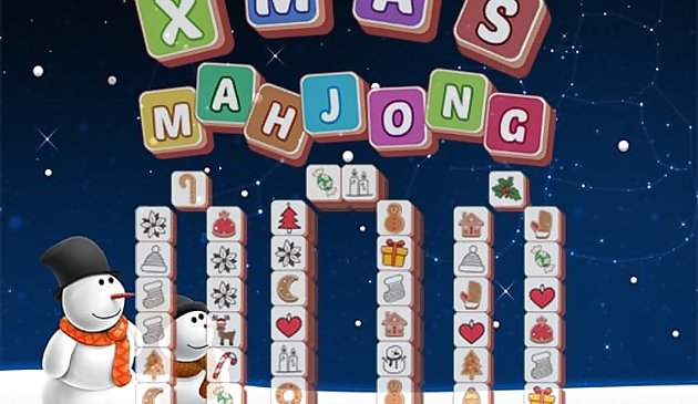 Tuiles de Mahjong de Noël
