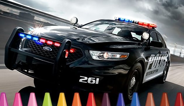 Polizeiautos Färbung
