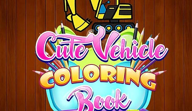 Lindo libro para colorear de vehículos