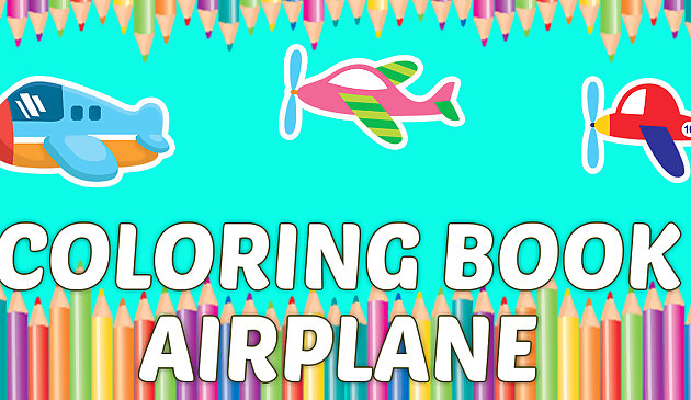 색칠하기 책 비행기 어린이 교육