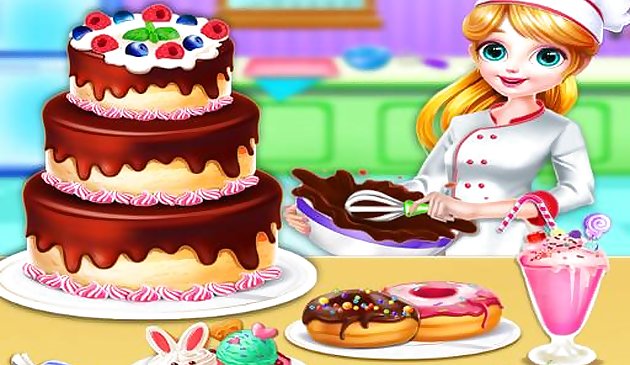 甘いベーカリーシェフマニア-女の子のためのケーキゲーム