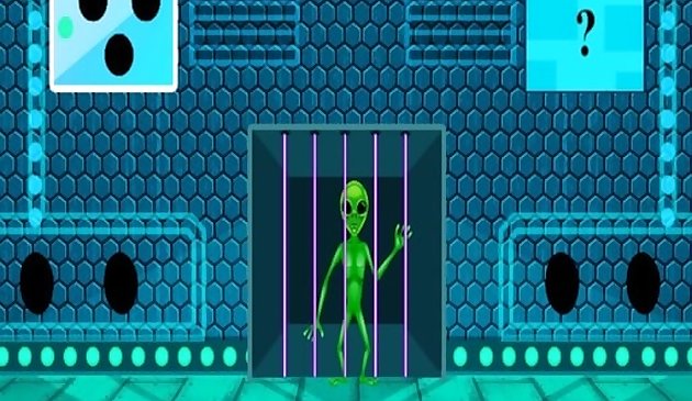 Grüne Alien-Flucht