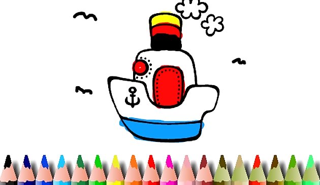 Раскраска лодки BTS