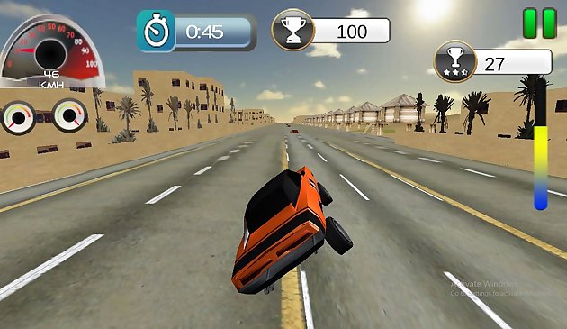 Autobahnrampen-Stunt-Car-Simulation