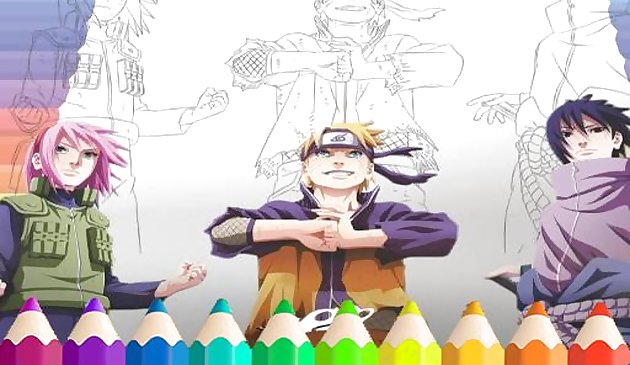 Naruto Shippuden Coloring Book: draw Book Ninja