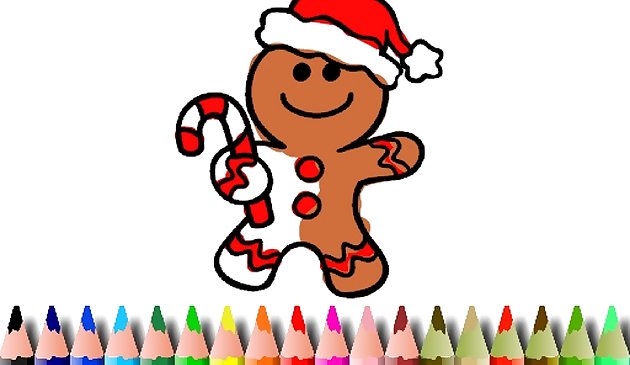 Раскраска рождественского печенья BTS
