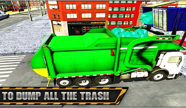 Limpiador de camiones de basura vial