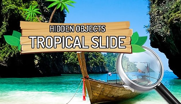 Tobogán tropical de objetos ocultos
