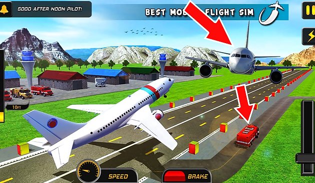 Flughafen Flugzeug Parken Spiel 3D