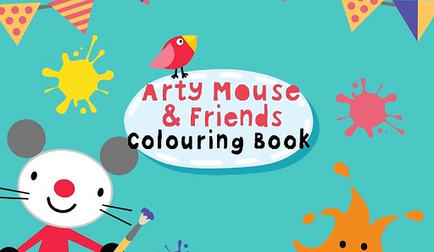 Libro para colorear Arty Mouse