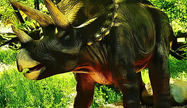 Triceratops Dinosaurio Puzzle