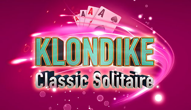 Klassisches Klondike-Solitaire-Kartenspiel