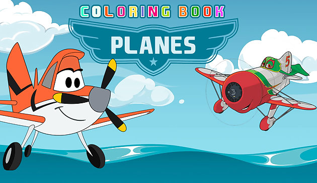 Libro para colorear de aviones