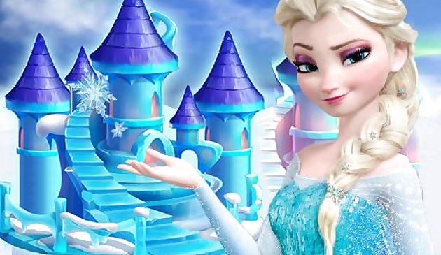 princess frozen doll house decoration